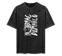 ERDANGJIA Mac Demarco Man Guitar Unisex T-Shirt Black Mens Top Tee S