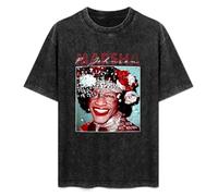 ERDANGJIA Marsha P Johnson Trans LGBTQ+ Pride Month Trans Rights are Human Unisex T-Shirt Black Mens Top Tee S