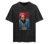 ERDANGJIA Marvin Gaye Make America Gaye Again What's Going On Soul Social Justice Unisex T-Shirt Black Mens Top Tee L