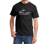 ERDANGJIA Mlsker Ice-Man The Mack Superliner Truck Outline Unisex T-Shirt Black Mens Top Tee M