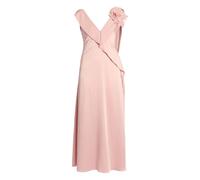 ERDEM floral-embellished ruffled midi dress - Pink 8-10-12