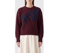 ERDEM Relaxed Fit Crewneck Jumper in Merino Wool Blend with Floral Motif - Size: M - female