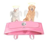 ERDFCV Pet Body Bag for Burial - Eco-Friendly Pet Casket Body Bag for Dogs/Cats/Rats/Rabbits/Pigs/Chickens/Birds 44-48 Lbs - 46.5 x 14.6Inch - Personalized Organic Sack Pet Burial Pod for Cremation