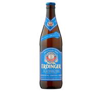 Erdinger Alkoholfrei Alcohol Free Wheat Beer Glass Botlle, 500 ml