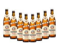Erdinger Weissbier German Wheat Beer - 8 x 500ml Bottles | Authentic Bavarian Hefeweizen | Premium Imported German Weissbier | 5.3% ABV