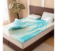 Erdoru Mattress Topper Queen - 2 Inch Gel Memory Foam Mattress Topper Queen Size for Back Pain, CertiPUR-US Certified, Blue