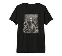 Erebos-The Personification of Darkness Line Work Premium T-Shirt