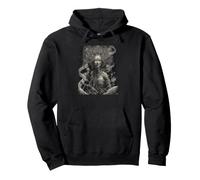 Erebos-The Personification Of Darkness Line Work Pullover Hoodie