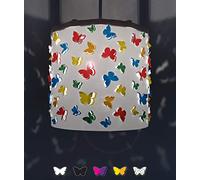 Ereki Ceiling Pendant Light Shade - Butterfly Light Projection Effect Light Cover - Magnetic Ceiling Night Light Lampshade Kit for Interchangeable Designs (Multi-Colour)