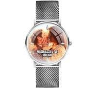 EREMITI JEWELS Watch with Milan Mesh Strap Personalized with Image or Customer's Choice Logo steel