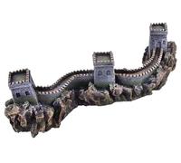 ERERE Ancient Architecture Aquarium Ornament, Classical Resin Decor for Fish Tank(40.5x8.8x13cm)