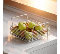 ERERE Stainless Steel Fruit Bowl, Countertop Fruit Basket Holder