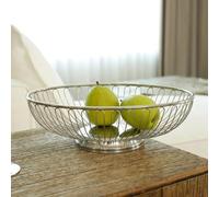 ERERE Stainless Steel Fruit Bowl, Countertop Fruit Basket Storage Stand