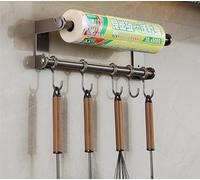 ERERE Stainless Steel Kitchen Rail Organizer, Wall Mounted Utensil Hanging Rack for Pots Pans Cookware Storage(30cm)