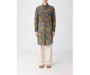ERES Exotisme Relaxed Fit Tropical Print Cotton Shirt with Long Sleeves - Size: S - female