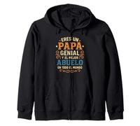 Eres Un Papa Genial Y El Mejor Abuelo En Todo El Mundo Zip Hoodie