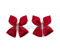 Ereshkigal Irkalla Blond Wig Cosplay Fate/Grand Order Lancer Tohsaka Rin Red Bow Headwear Cosplay Accessories Hair Circle 4Pcs Bow Only
