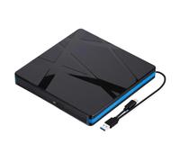 ERETYRET External DVD RW Optical Drives Portable USB 3.0 Type C 2 In 1CD Burner Writer Reader Player Drive For PC Laptop Desktop Compact Small