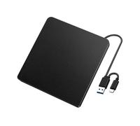 ERETYRET Leather Grain USB+typeC External Dvd Burner Multi-function Laptop Universal Usb Optical Drive Compact Small