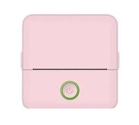 ERETYRET Mini HD Portable Label Thermal Printer Endurance Bluetooth For Student Error Title Note Wrong Pocket Inkless Printing Clear Printing(Pink)