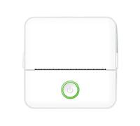 ERETYRET Mini HD Portable Label Thermal Printer Endurance Bluetooth For Student Error Title Note Wrong Pocket Inkless Printing Clear Printing(White)