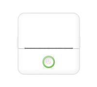 ERETYRET Mini HD Portable Label Thermal Printer Endurance Bluetooth For Student Error Title Note Wrong Pocket Inkless Printing Clear Printing(White)