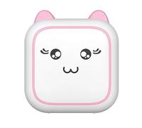 ERETYRET Mini Printer Thermal Adhesive Labels Sticker Bluetooth Pocket Label Notes For Home And Office Clear Printing(Pink)