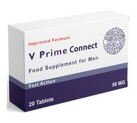 ErexOn - V Prime Connect 20 Tablets | Men's Health Support | 100mg Herbal Supplement for Men | Quick Absorbing Formula | Made in the UK