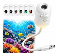 EREYTJ Galaxy Projector Night Light, 2-in-1 Holographic Star 5d Projector Plug and Play hd Star Smart Dynamic Ceiling Projectors Lamp 360° Space Starry Sky USB Projection with Films