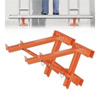 ERFEI 2 Pack Ladder Jacks for Scaffolding Platform Heavy Duty Steel Ladder Jacks Scaffold Bracket Extension Ladder Jack for Roofing Painting Jobsite 20 inch Platform