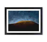 Erg Chebbi in Morocco Painting Framed Print | A2 Black Framed Wall Art | Ready to Hang | Modern Historical Picture | Living Room Bedroom Lounge Office