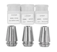 ERG16 Spring Collet Set, CNC Milling Lathe Chuck Tool, Precision Ground 0.0003 TIR ER Collets for Engraving Machine, Grinding Head Holder, 3PCS D5.5×4.3 / D5.5×4.5 /