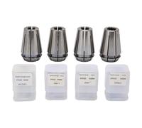 ERG20 4PCS Spring Collet Set, 4 Jaw CNC Lathe Chuck Tool, High Carbon Steel Collets for Engraving Milling Grinding Machines, d=9x7.1 / 9x7 / 8x6.2/8.5x6.5
