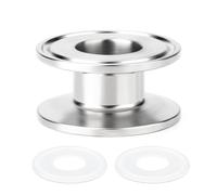 ERGAOBOY 1 Pcs 1.5" Tri Clamp 50.5MM OD Ferrule Flange Sanitary Spool Tube 304 Stainless Steel Seamless Round Tubing with Washers (Tube Length: 1"/25MM)