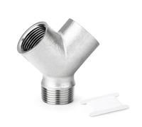 ERGAOBOY 1Pcs 1" Female x Male BSP Thread 3-Way Y Piece SS304 Fitting