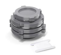 ERGAOBOY 1Pcs 3" BSP PVC Bulkhead Fitting, Black Water Tank Connector Adapter Fitting with Plugs & Gasket for Rain Barrels, Aquariums, Ponds