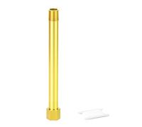 ERGAOBOY 1Pcs Brass Nipple Pipe, 3/8" BSP Female to Male Threaded, 150MM Length Straight Pipe Fitting Extension Adapter, Reducer Converter Connector for Drainage