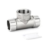 ERGAOBOY 1Pcs SS304 1" Male x Male x Female BSP Female Branch Tee Fitting