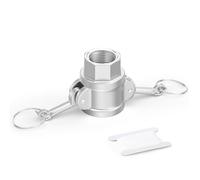 ERGAOBOY 1Pcs SS304 Type D 1" Female BSP Threaded Camlock Coupler
