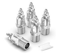 ERGAOBOY 2 Pcs 304 Stainless Steel Spiral Cone Atomization Nozzle, 1/2" Male Dust Remove Atomized Sprayer for Gas Cooling, Washing, Fire Proof, Garden Watering