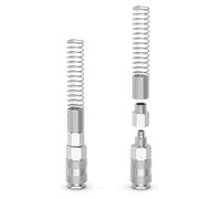 ERGAOBOY 2 Pcs Male Industrial Air Coupling and Plug Kit for 10MM OD x 6.5MM ID Tube, Spring-Loaded Air Line Quick Connect Pneumatic Hose Compressor Fittings