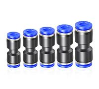 ERGAOBOY 60Pcs Blue 4/6/8/10/12mm Tube OD Straight Quick Fitting Kit
