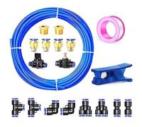 ERGAOBOY 8MM OD Blue 10 Metres Nylon Pneumatic Air Hose Pipe Tube Kit for Fluid Transfer Brake System
