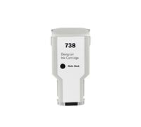 eRgDFS Compatible Ink Cartridge For 738 738 INK 676M6A 676M7A 676M8A 498N8A Color Inkjet DesignJet T950 T850 Printer Universal Replacement Ink(1pcs MBK-300ML)