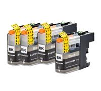 eRgDFS Compatible Ink Cartridge For LC101 LC103 Works With DCP-J152W MFC-J245 MFC-J285DW MFC-J450DW MFC-J470DW And Other Models(4PCS BLACK)