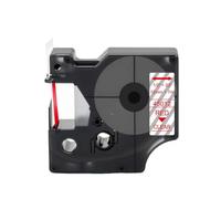 eRgDFS Compatible with 1PCS 40910 D1 9mm Label Tape Black On Clear Label LM 160 280 360D Printer(Red on Clear)