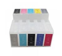 eRgDFS Compatible with SURCOLOR SC-P700 SC-P900 P700 P900 SC-PX1VL PX1V Empty Refill Ink Cartridge PRINTED T46S T46Y T47A T770(1 set of 10 colors)