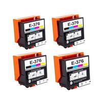 eRgDFS Compatible with T376 T3760 E376 3760 PictureMate PM-525 PM525 Printer Inkjet Cartridge(4PCS)