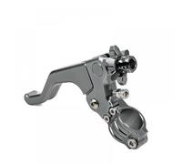 eRgDFS Motorcycle CNC Aluminum Short Stunt Clutch Lever Compatible with Mt03 CBR Motocross Pit Dirt Bike(Gray)