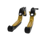 eRgDFS Motorcycle CNC Brake Clutch Levers Adjustable Foldable Extendable Compatible with 690 2008 2009 2010 690 R 2009 2010 2011 2012(Gold 690 Logo)